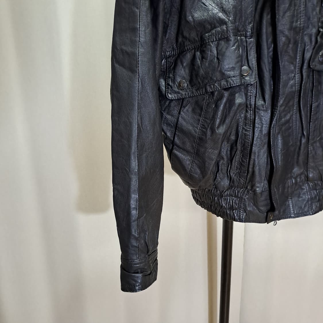 (택포) 빈티지 성조기 소가죽 자켓 L B506 상품이미지3