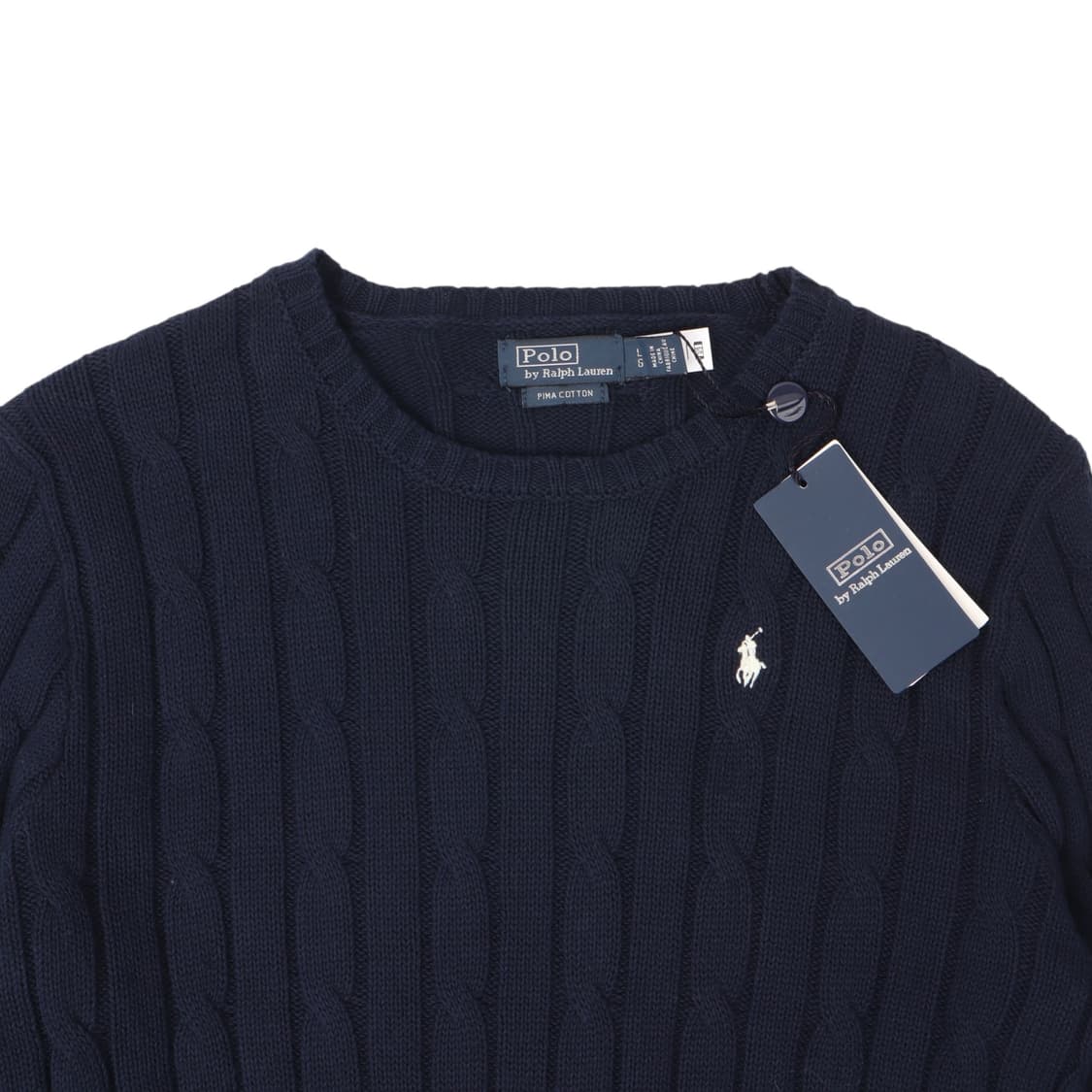 폴로 랄프로렌 신형 QR 네이비 케이블 니트 상품이미지2