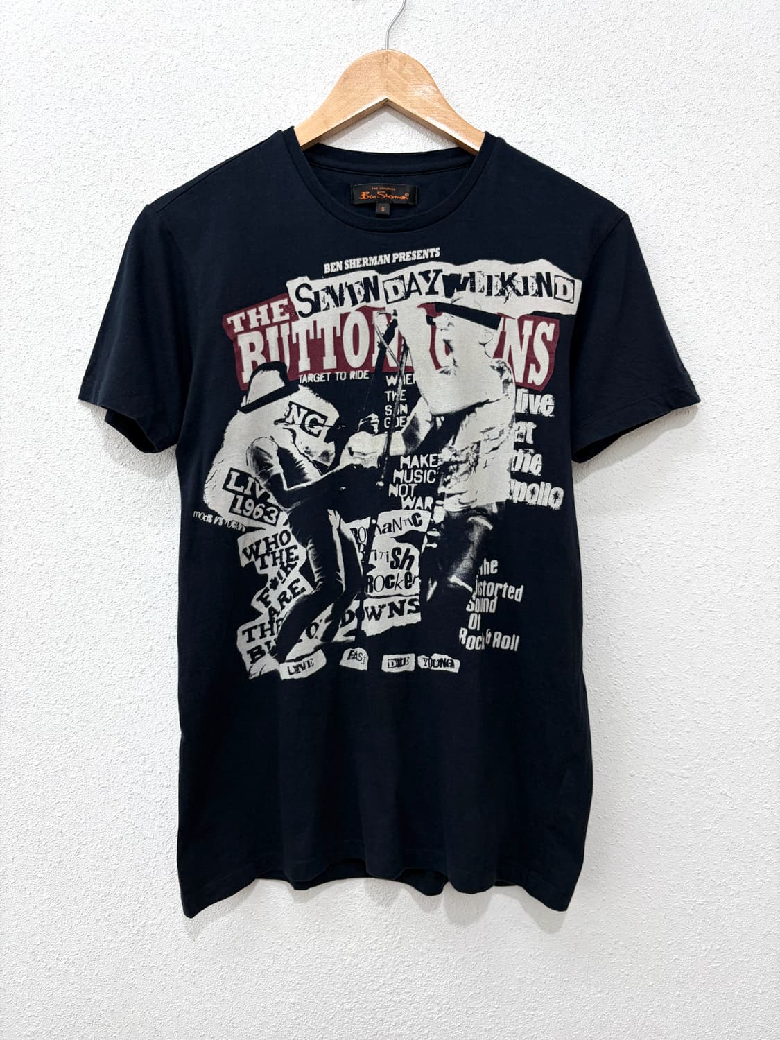 Ben sherman rockstar 그래픽 반팔티 상품이미지1