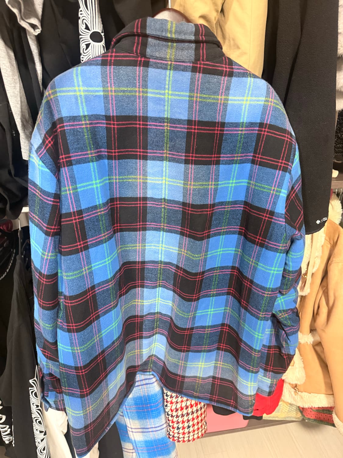 슈프림 퀄티드 플레이드셔츠 L 상품이미지2