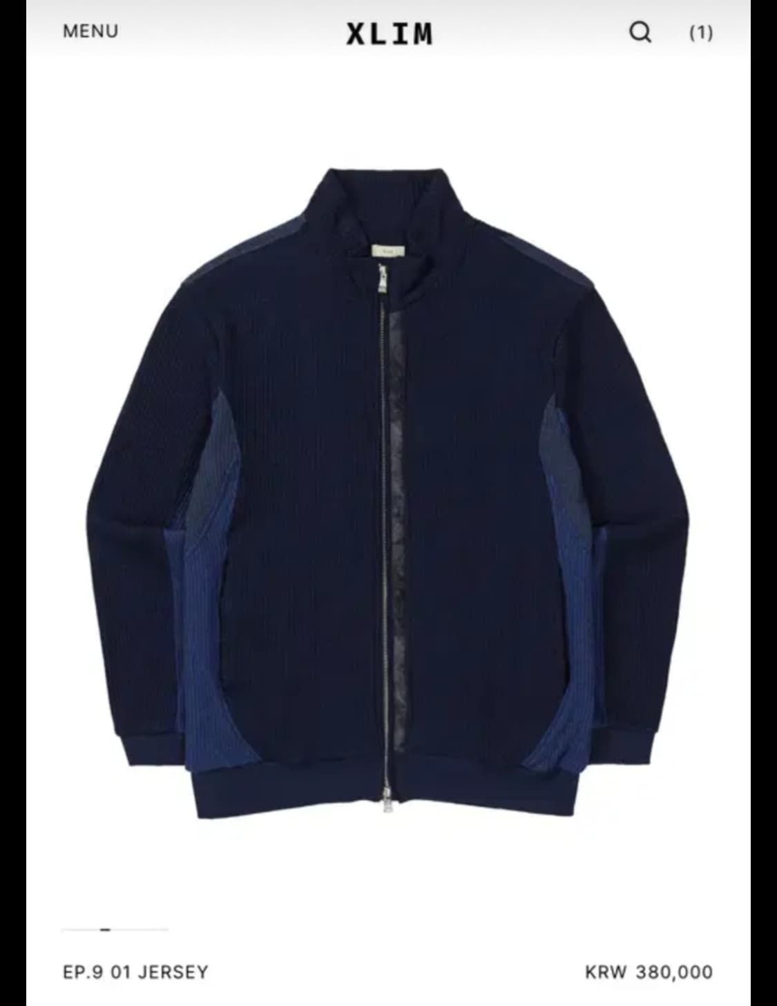 엑슬림 ep9 져지 딥블루 s사이즈 택채새상품 상품이미지1