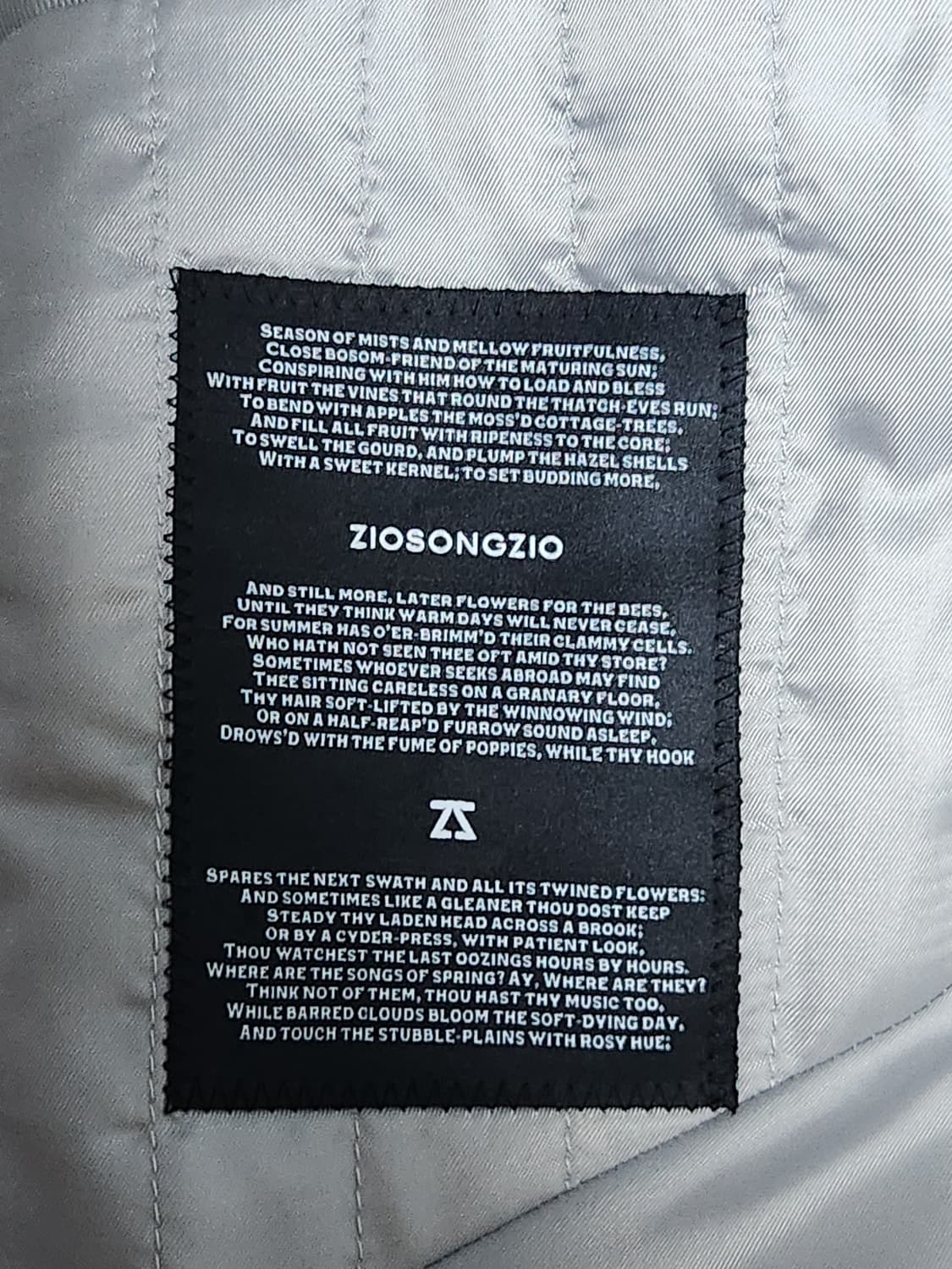 [원가85만/새제품] ZIOSONGZIO 오버사이즈 베이지 MTR코트 ( 상품이미지4