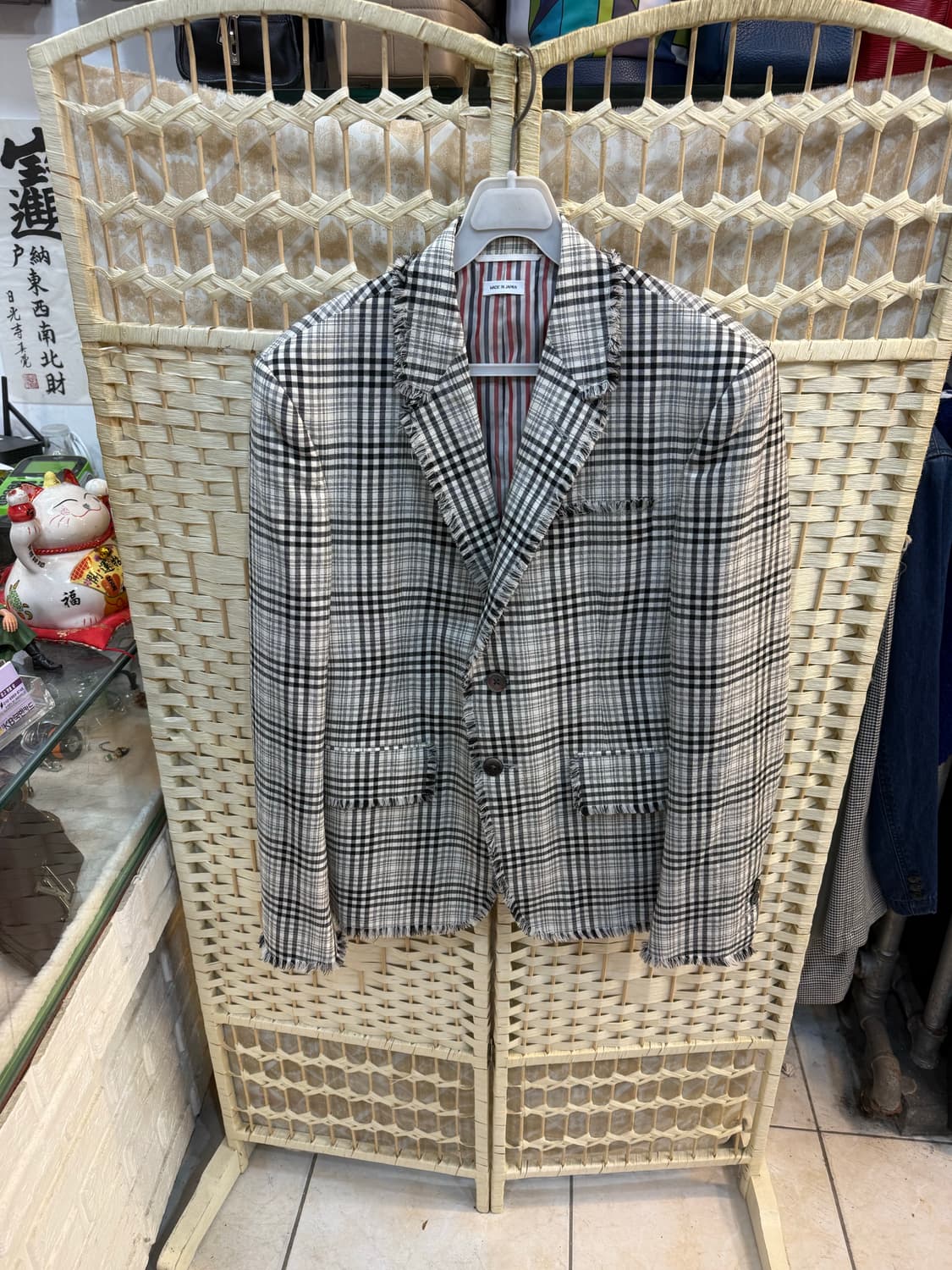 3/100 정품 톰브라운 사선 체크 자켓 팝니다 상품이미지1