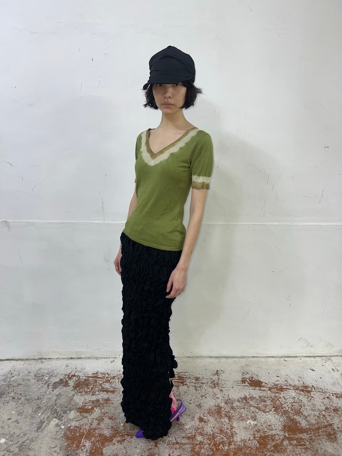 MaxMara막스마라 타이다이 브이넥 니트 가디건 세트 상품이미지8