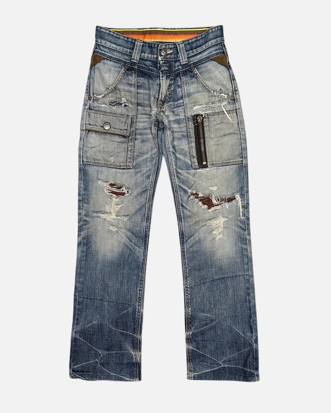 aging fade damage jean 상품이미지2