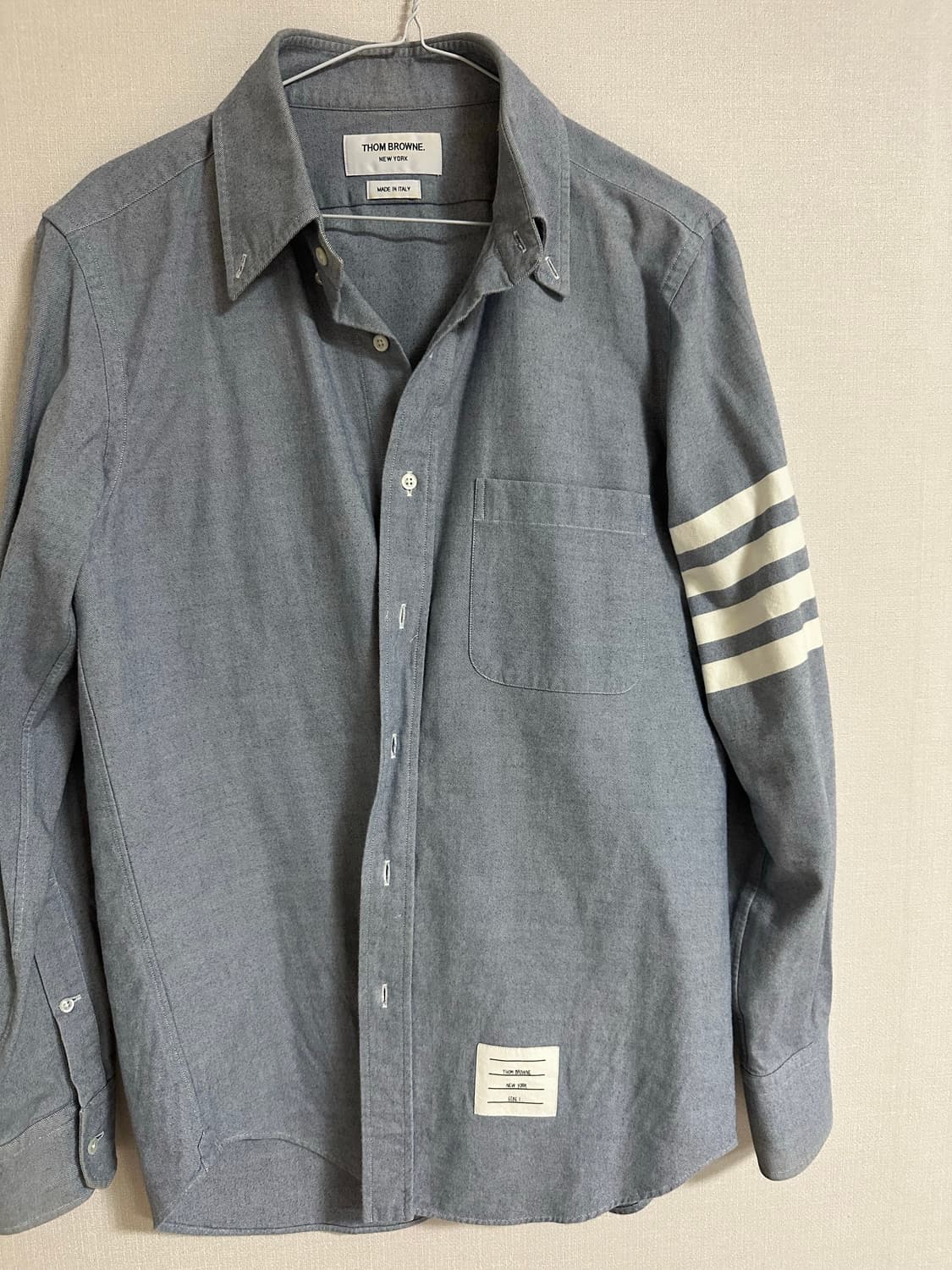 [정품] 톰브라운 4-바 암밴드 옥스퍼드 셔츠 (그레이/1사이즈) 상품이미지1