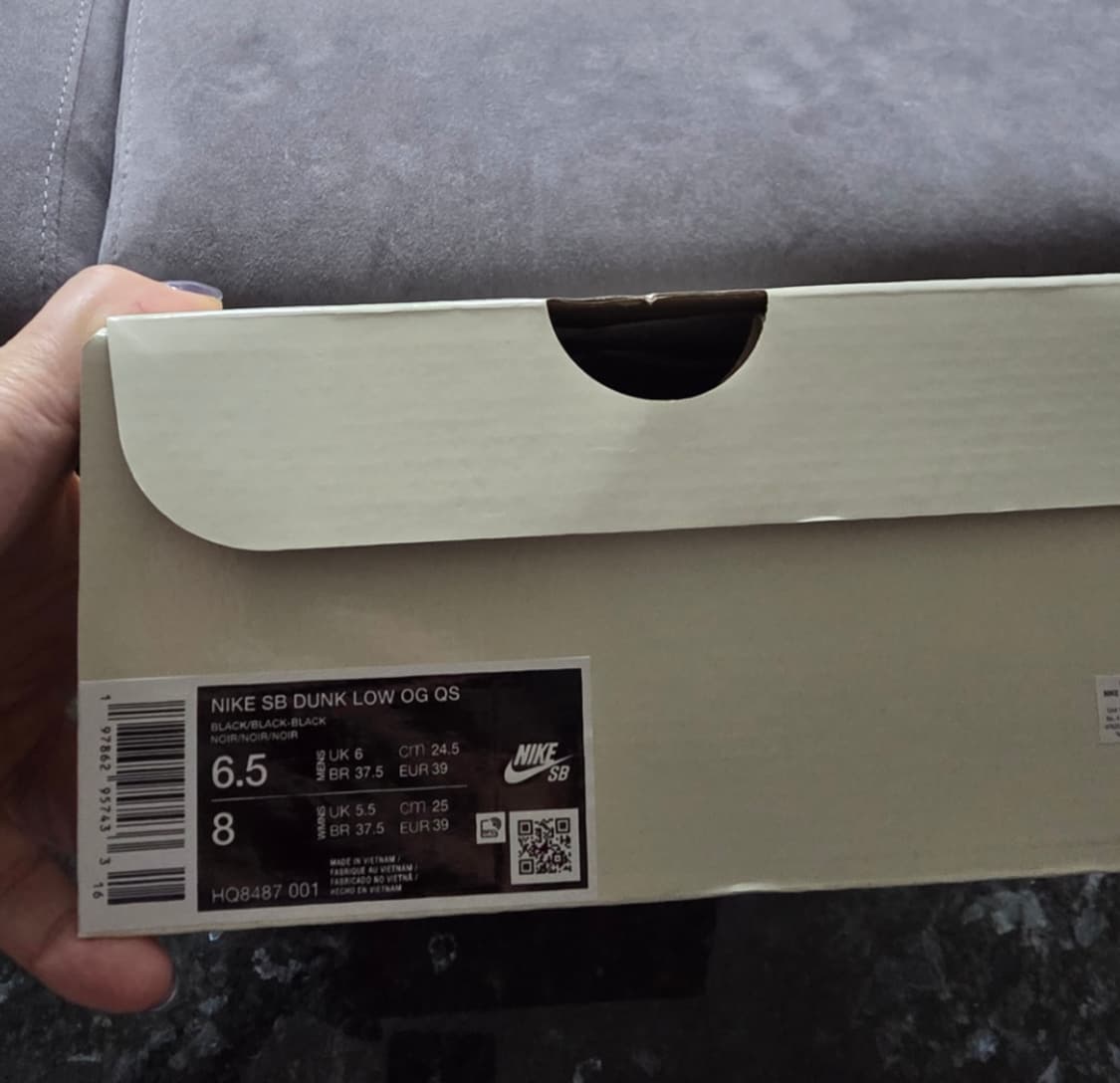 나이키 슈프림 덩크 로우 블랙  상품이미지3