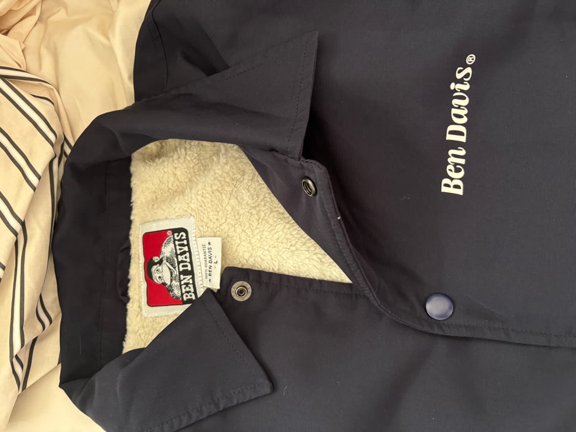 벤 데이비스 네이비 코치 자켓 L 상품이미지5