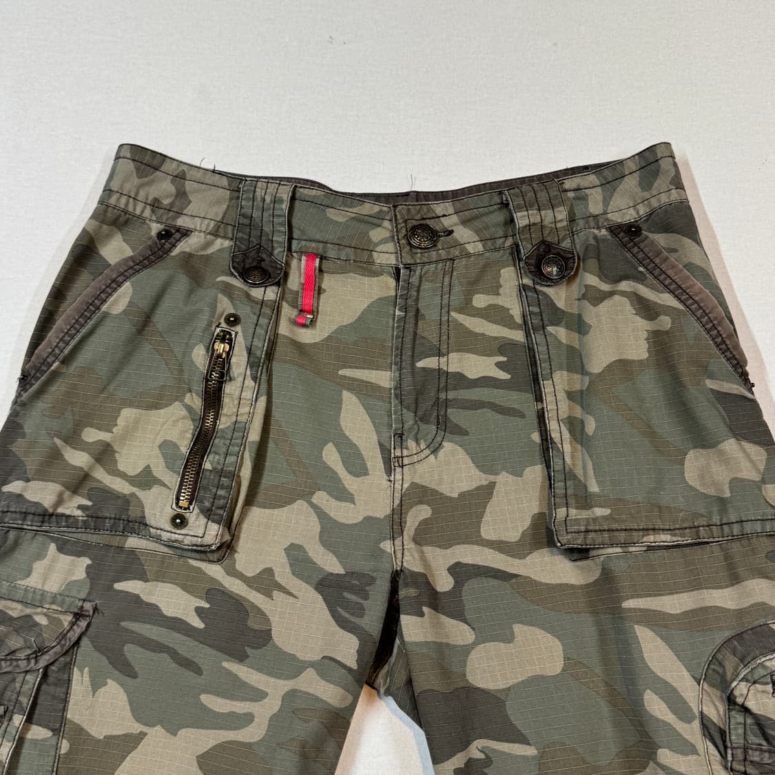 34inch) EDWIN 에드윈 카모 멀티포켓 카고팬츠 반바지 상품이미지2