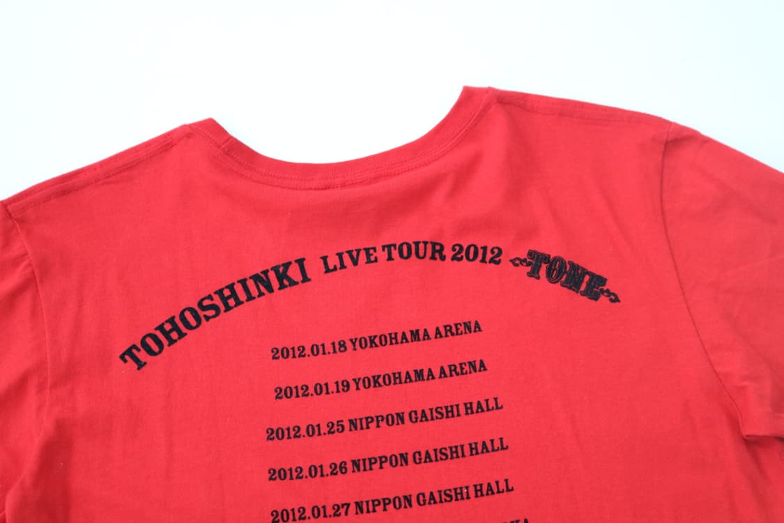 동방신기 2012 일본 라이브 투어 TONE 굿즈 반팔티셔츠 (M) 상품이미지6