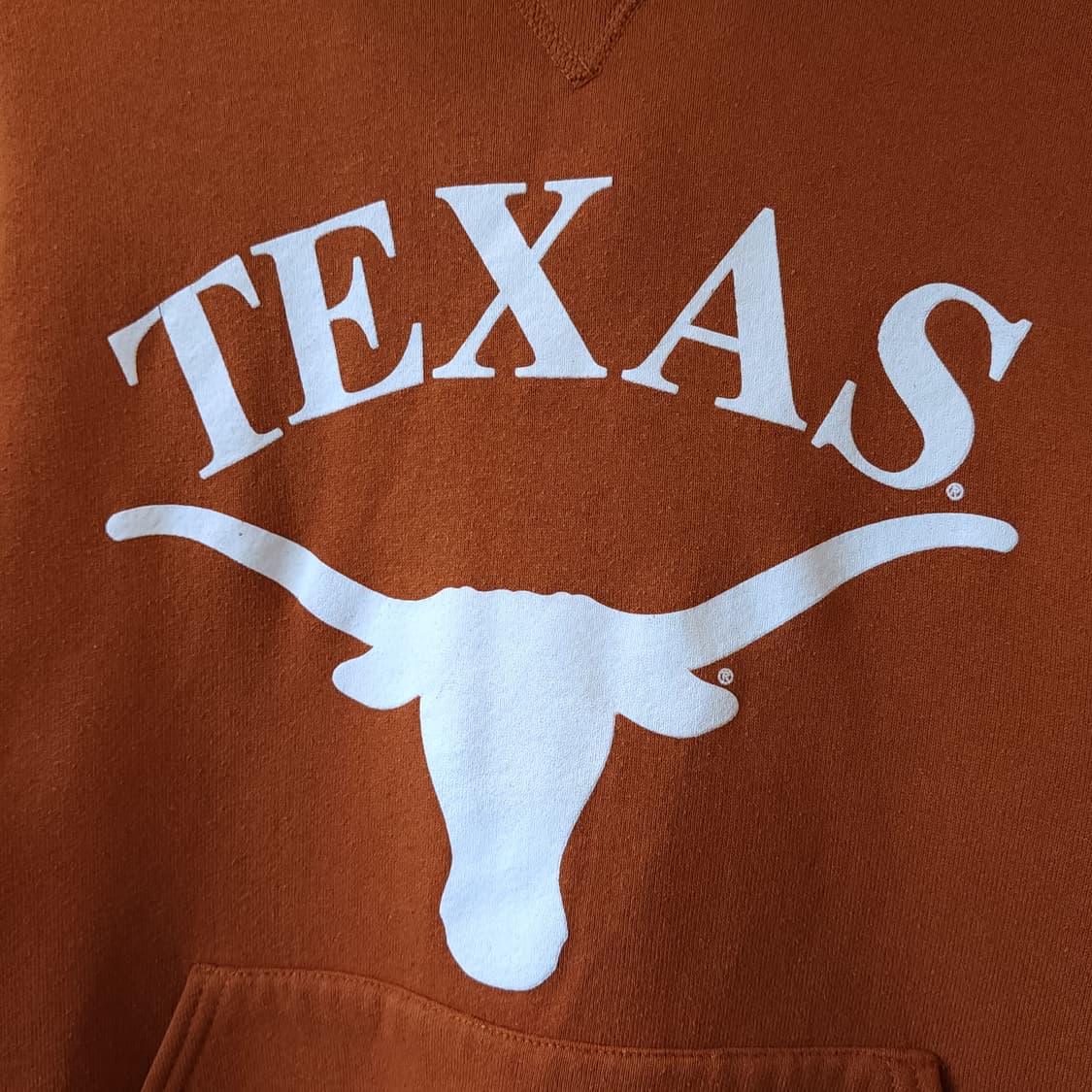 90s 러셀 후드 스웻셔츠 텍사스 빈티지 레터링 S 상품이미지4