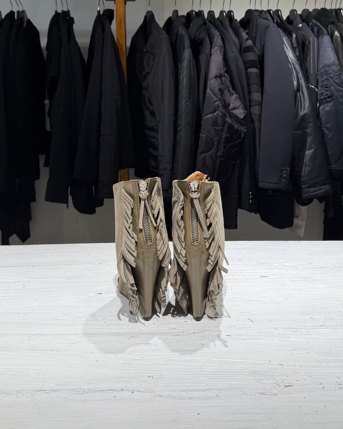 이로 카키 프린지 옥스나드 샌들 상품이미지4