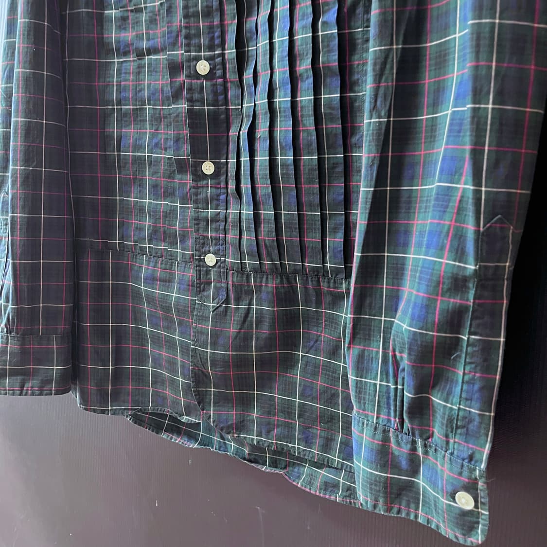 Rugby 폴로 랄프로렌 럭비 라인 체크 플리츠 셔츠 상품이미지6