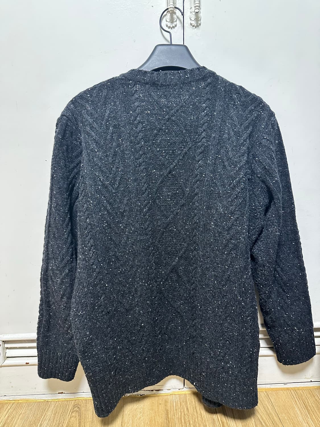 아트이프액츠 피셔맨 케이블 가디건 초코차콜 L 상품이미지4