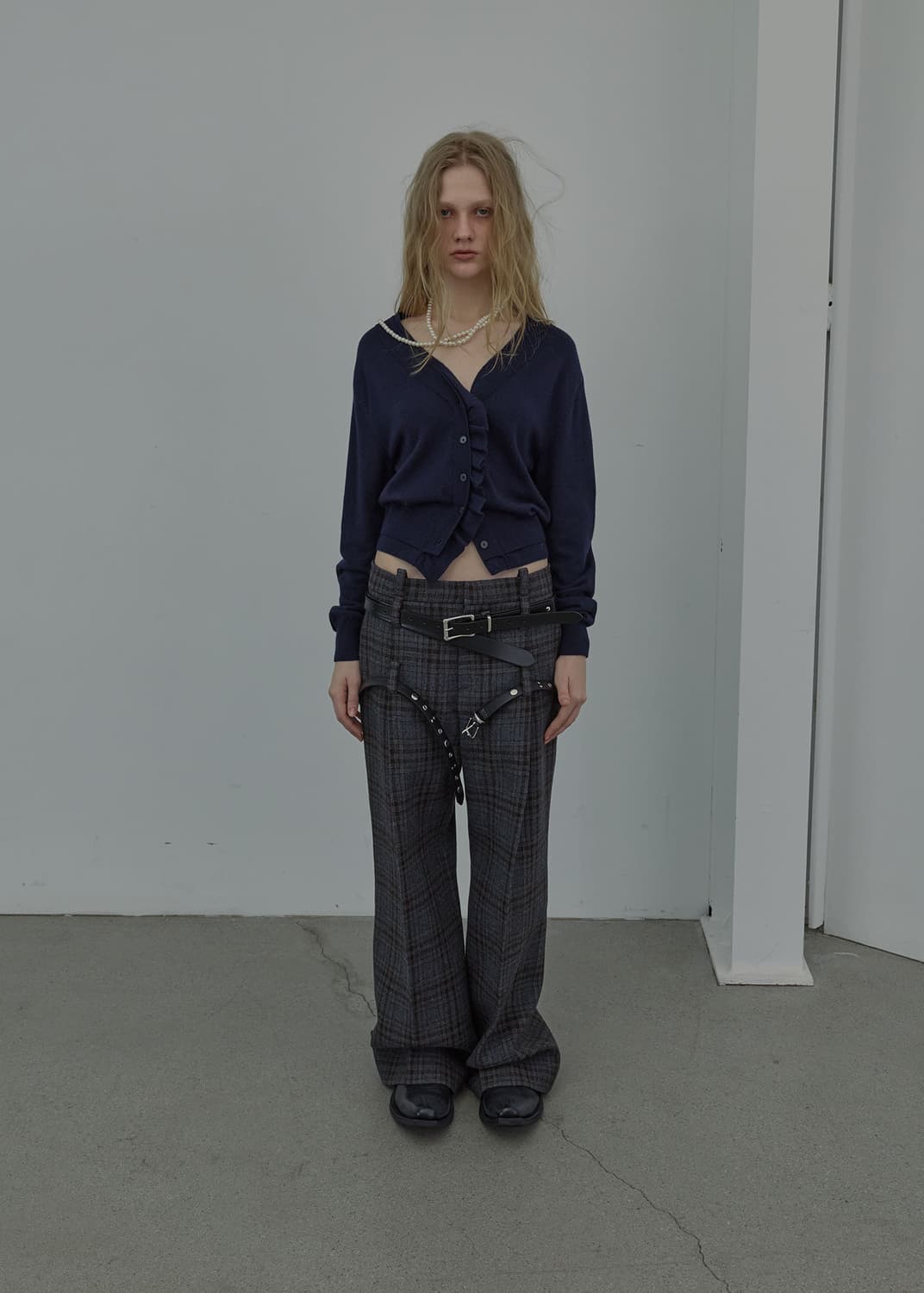 LCDC 팬츠 [S] BELTED TAILORED TROUSERS_CHE 상품이미지2