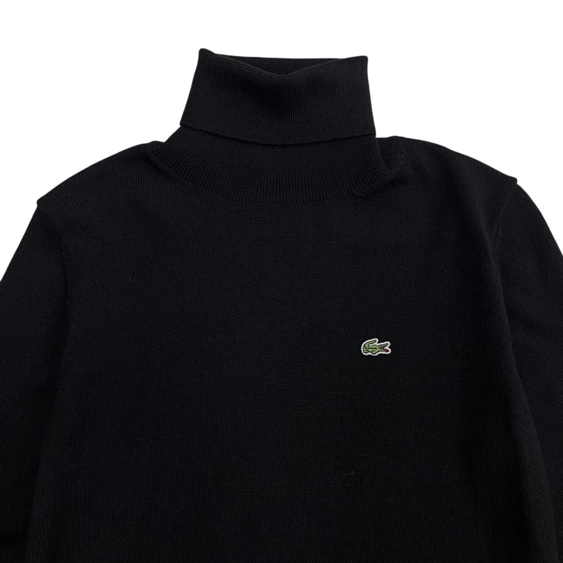 라코스테 미니로고 블랙 터틀넥 니트 36 상품이미지4