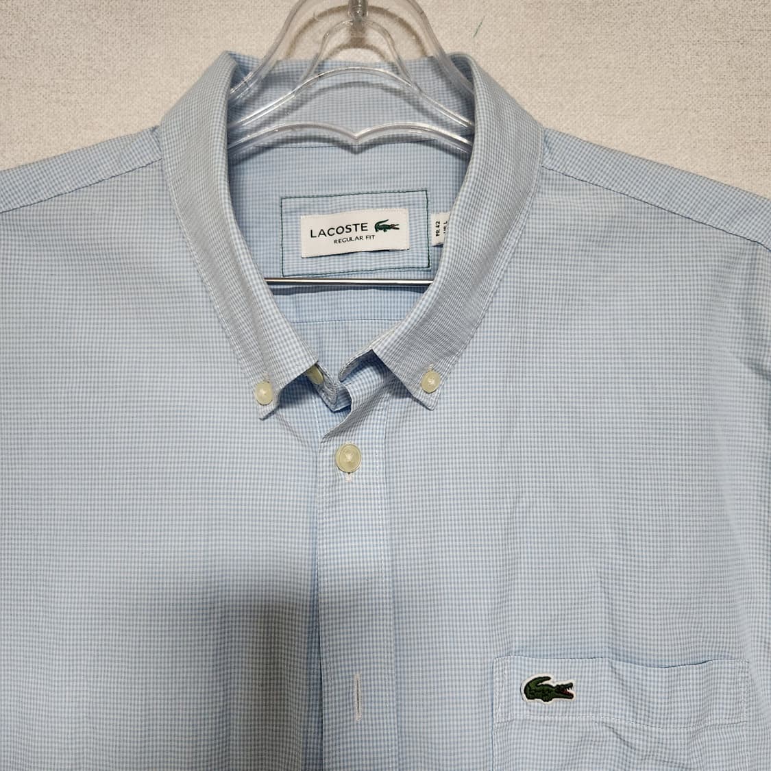 25년 라코스테 포클린 체크 셔츠 105 상품이미지4