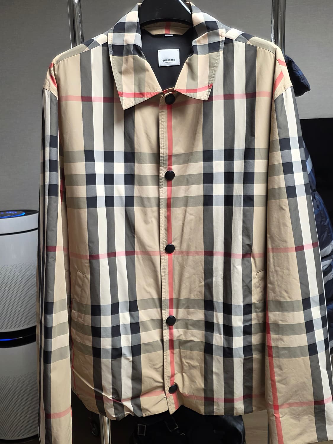 버버리 체크 셔츠자켓 L 상품이미지1