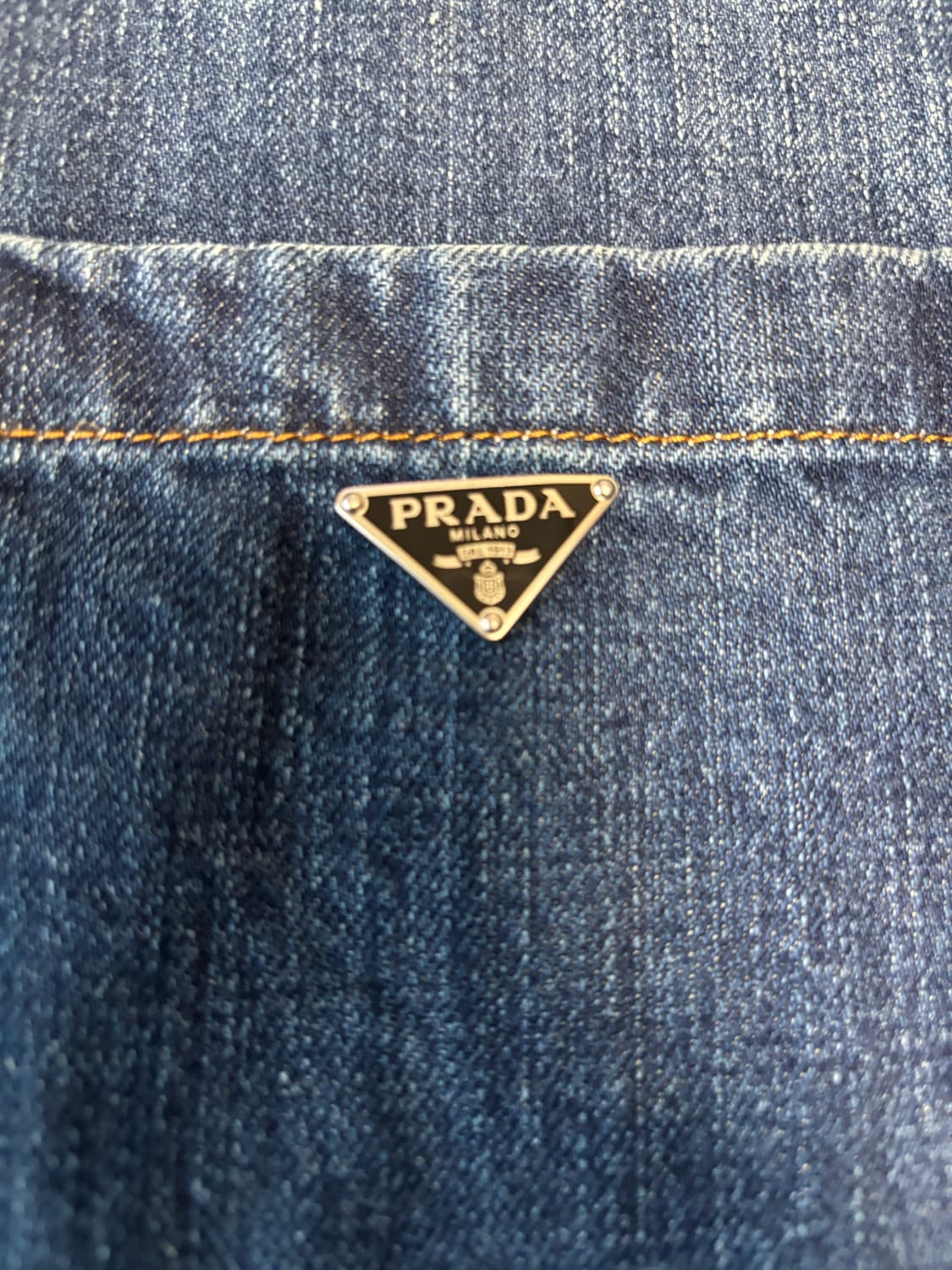 프라다 데님 볼링 셔츠 (L) 상품이미지6