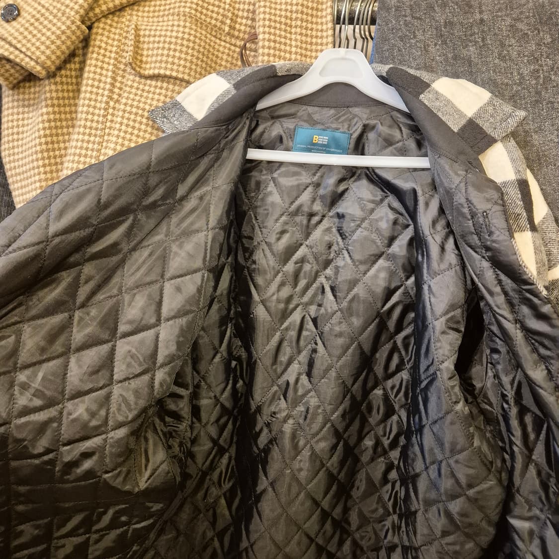 FREE(착샷잇음 ) 체스체크 오버핏 셔츠자켓  상품이미지7