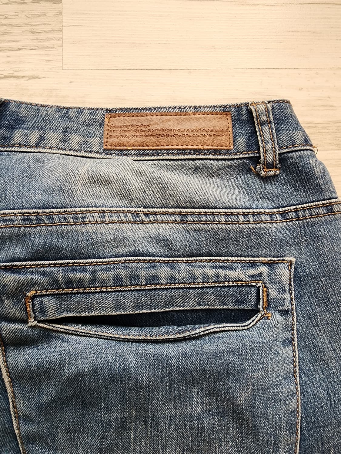 MUT JU BRU 워싱 데님 팬츠 팜. 36~37인치 청바지 상품이미지8