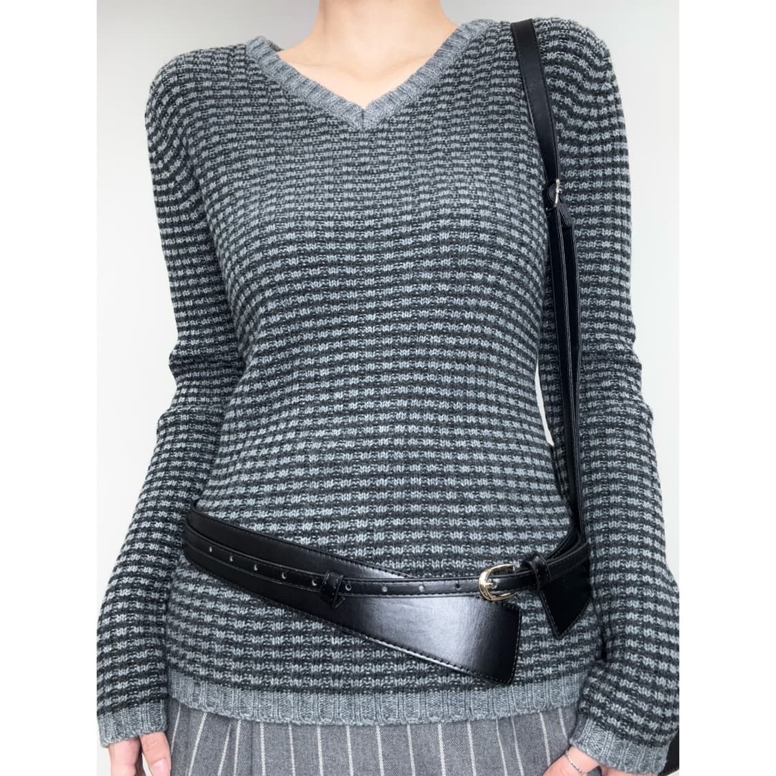 빈티지 와플 니트 상품이미지1