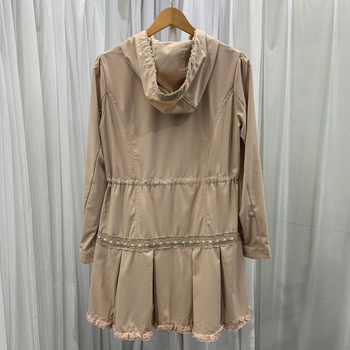 액시즈팜 빈티지 레이스 후드 트렌치 코트 1709 상품이미지4