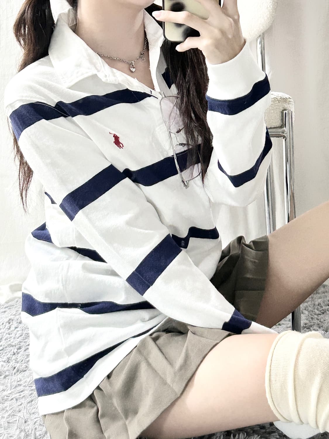 폴로 레드포니 단가라 럭비티 상품이미지3