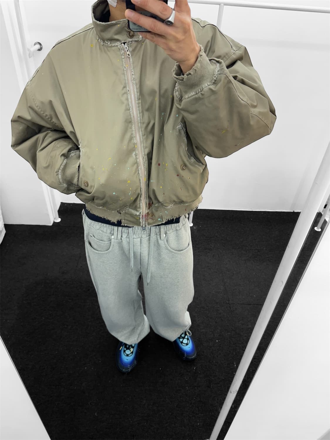 빈티지 퍄디드 패딩자켓 상품이미지8