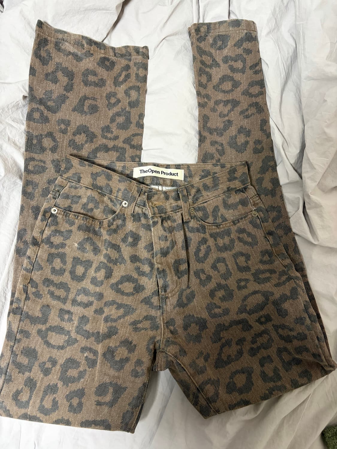 더오픈프로덕트 레오파드 사이드 버튼 팬츠 상품이미지5