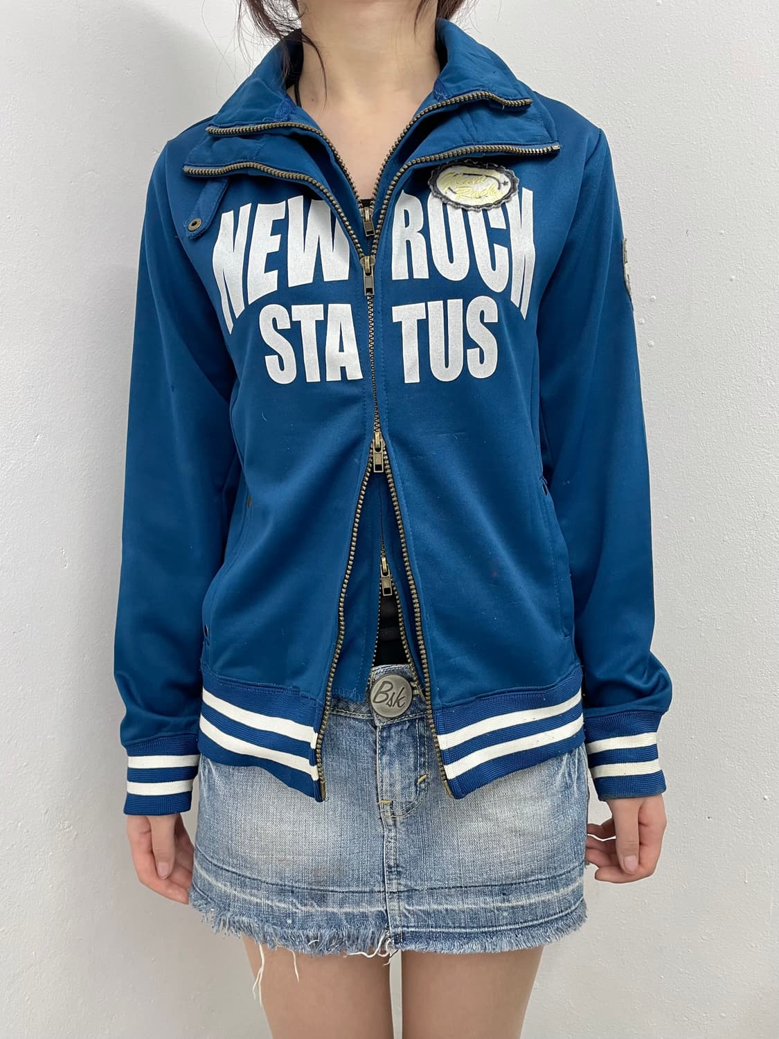 데님 워싱 마이크로 스커트 상품이미지3