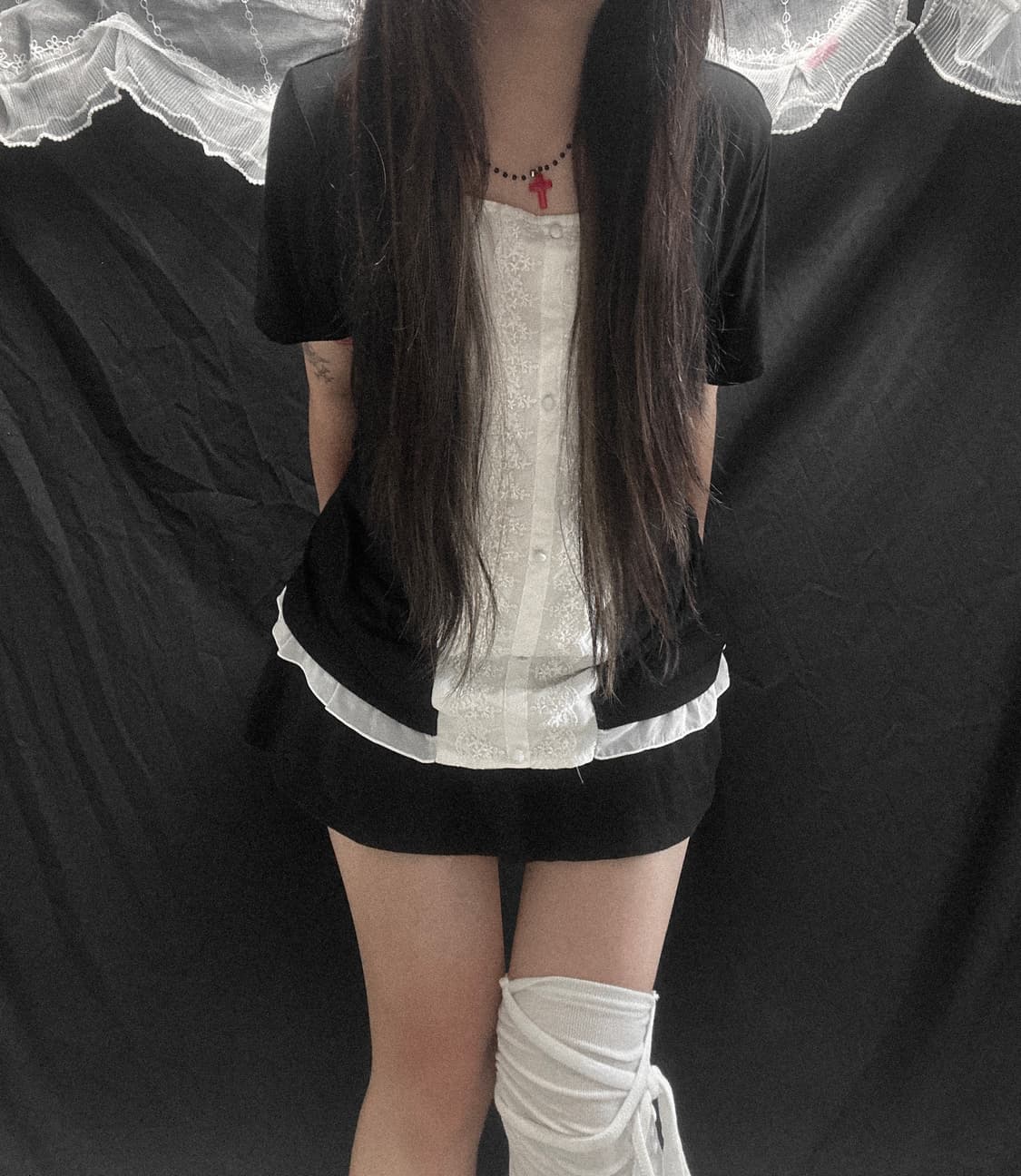 로걀 레이스 반팔 상품이미지1