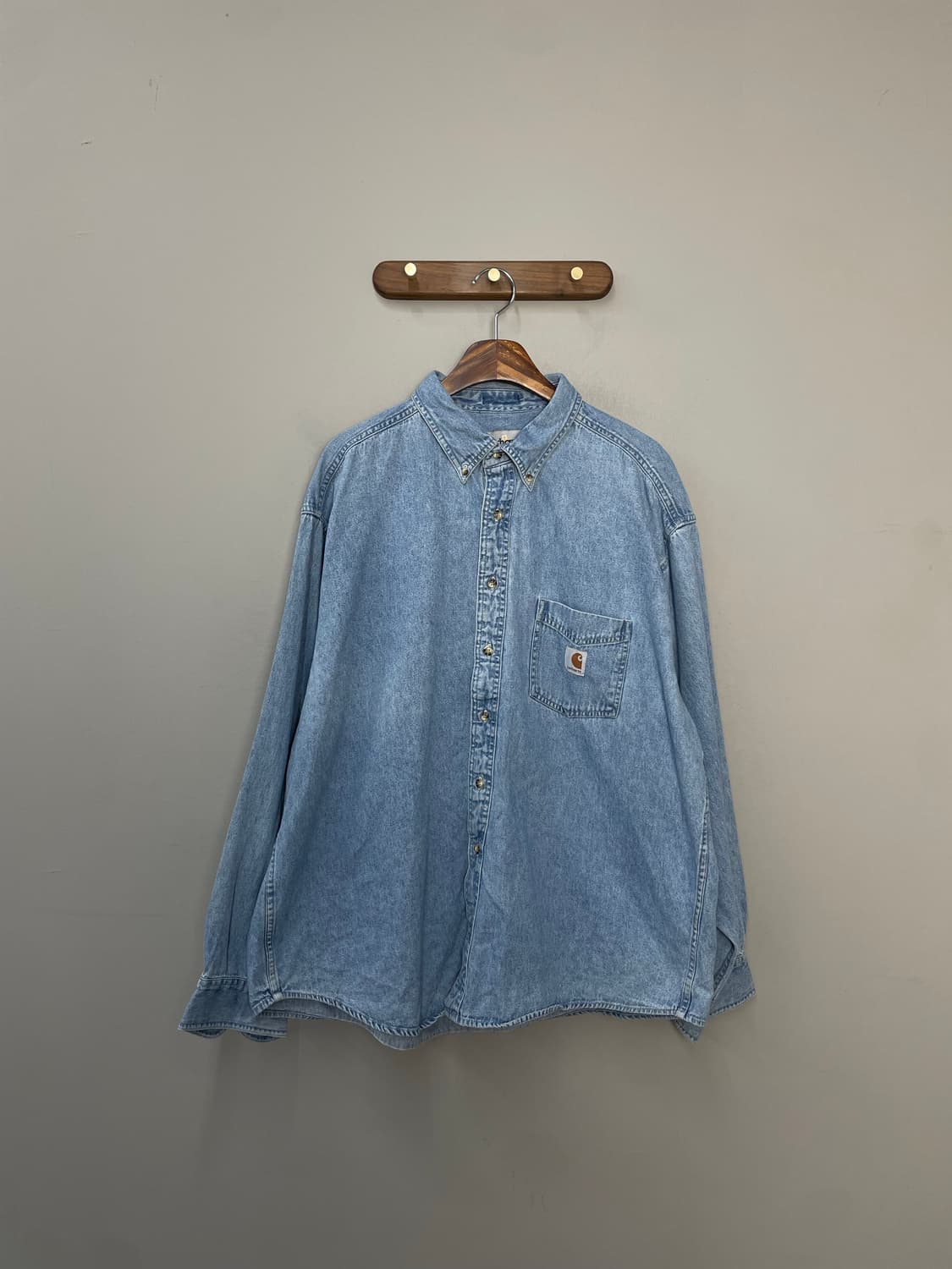 칼하트 포켓로고 데님 셔츠 H2275 상품이미지2