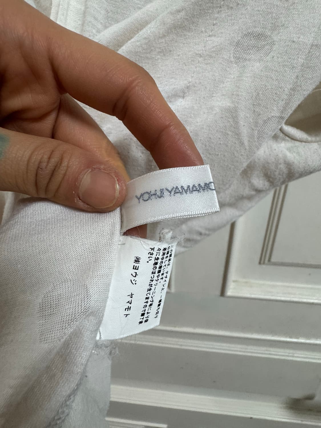 요지야마모토 도트 패턴 가디건 상품이미지2