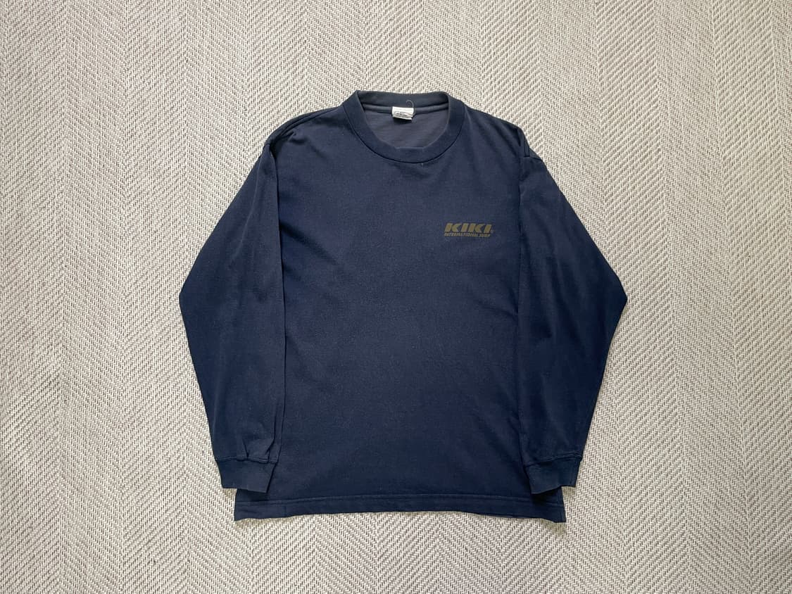 키키 서프 그래픽 백프린트 롱슬리브 티셔츠 J04181 상품이미지4