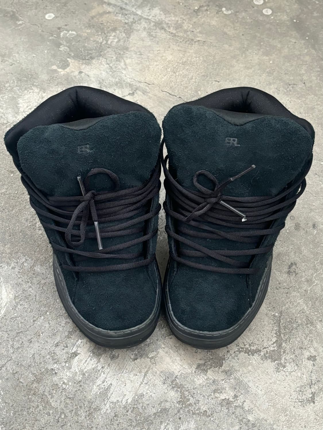 ERL VAMP 하이탑 스니커즈 (스웨이드, 블랙) 240~250 상품이미지1