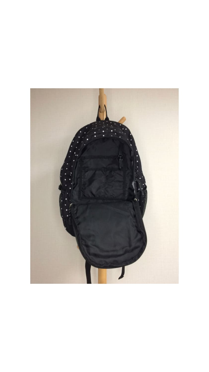 콜맨 블랙 도트 땡땡이 백팩 상품이미지3