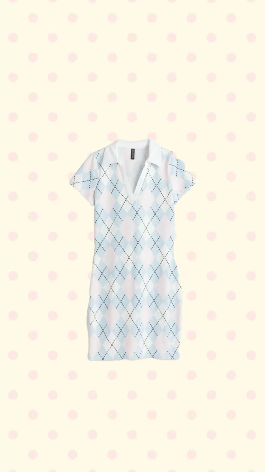 H&M 아가일 체크 미니 원피스 상품이미지1