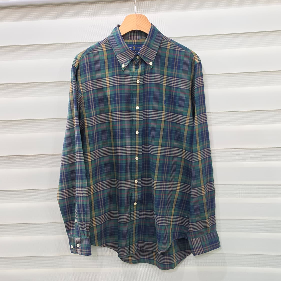 랄프로렌 슬림핏 체크셔츠- M 상품이미지1