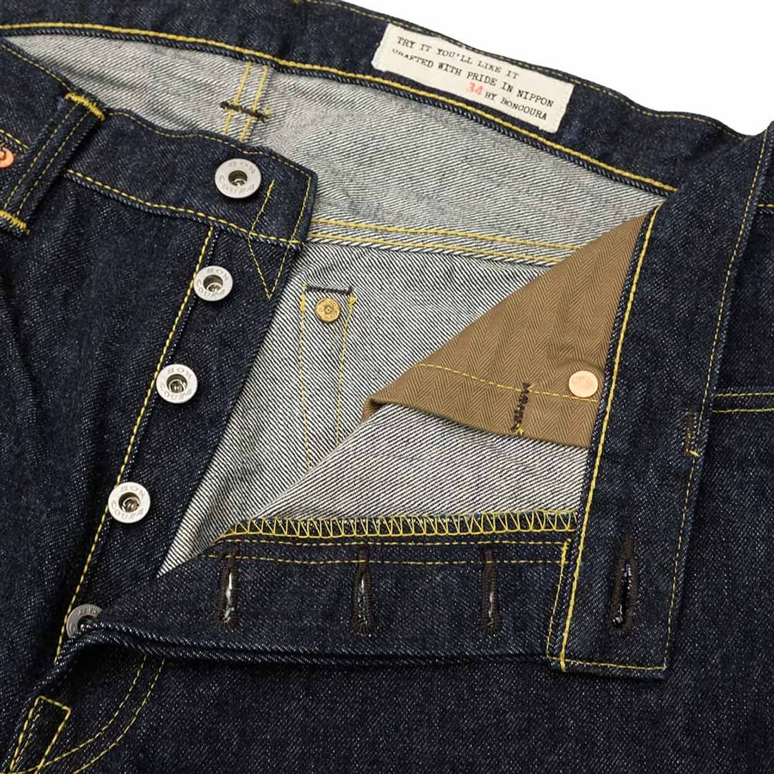 본쿠라 43XX 15주년 천연 인디고 데님 팬츠 34인치 상품이미지3