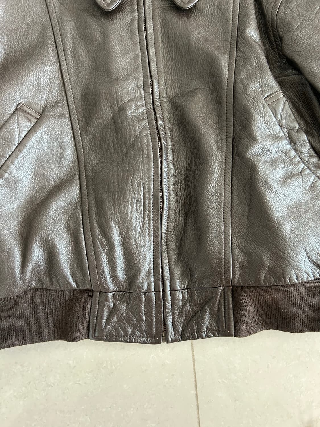 일본바잉 빈티지 소가죽 레더자켓 상품이미지4