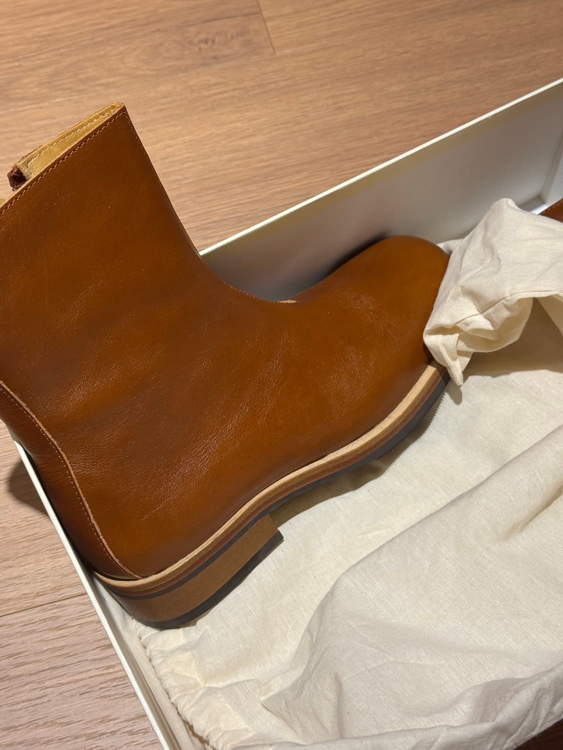 아워레가시 카미온 부츠 꼬냑 브라운 레더 38 상품이미지3