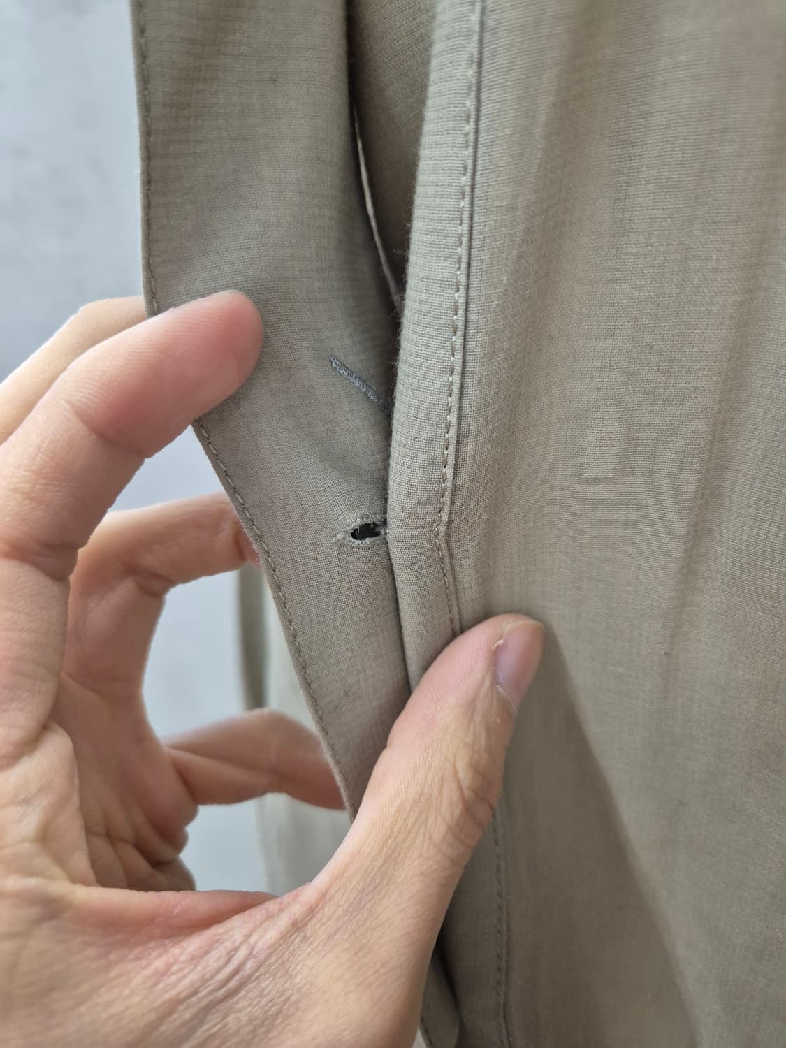 타임 베이지 코튼셔츠 상품이미지6