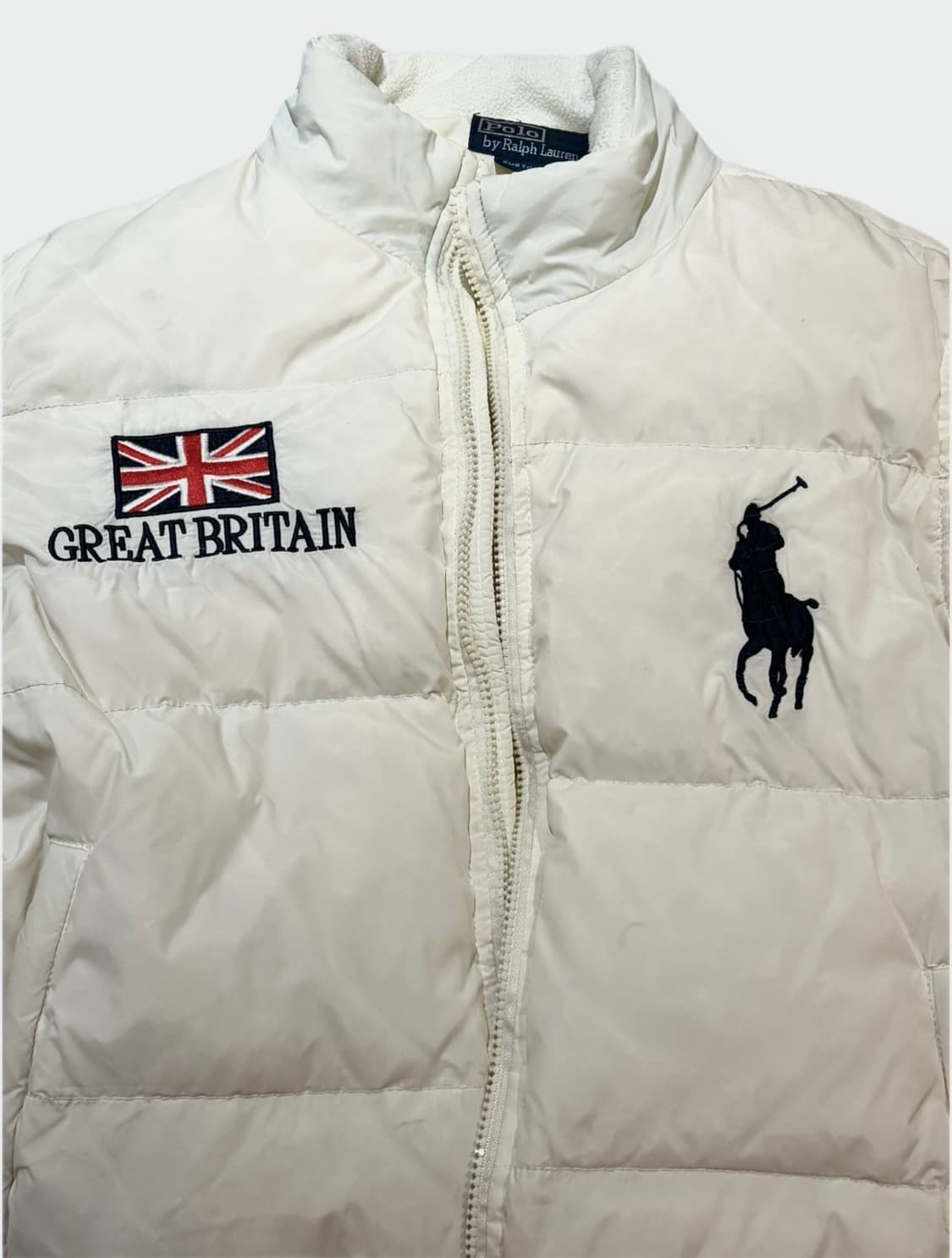 폴로 빅포니 브리튼 패딩 화이트 M 상품이미지1