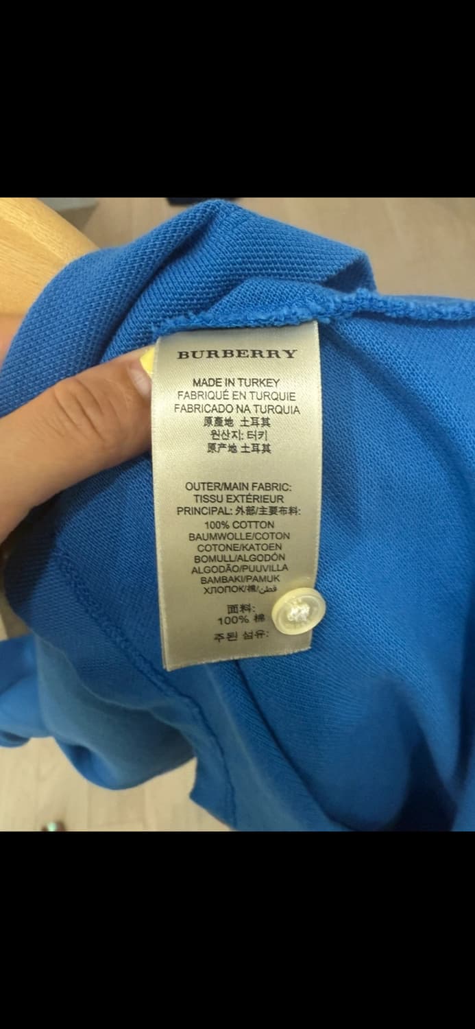 버버리 자수로고 폴로 티셔츠 상품이미지4