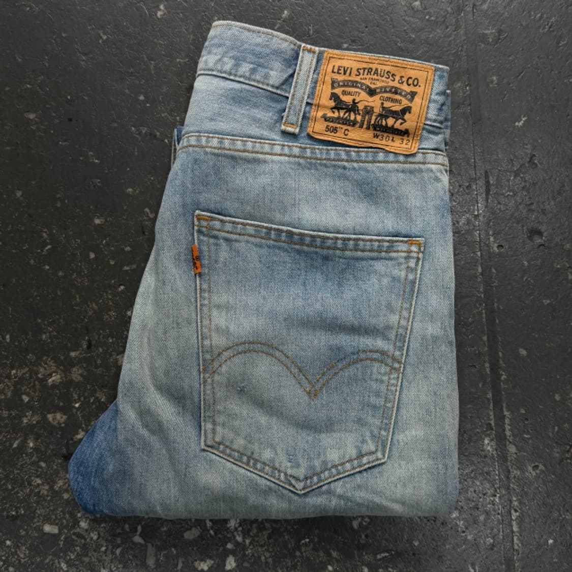 30 리바이스 505C 오렌지탭 디스트로이드 청바지  상품이미지5