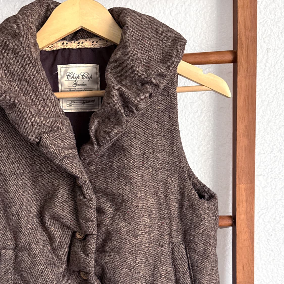 가든 브라운 울 패딩 조끼 상품이미지2