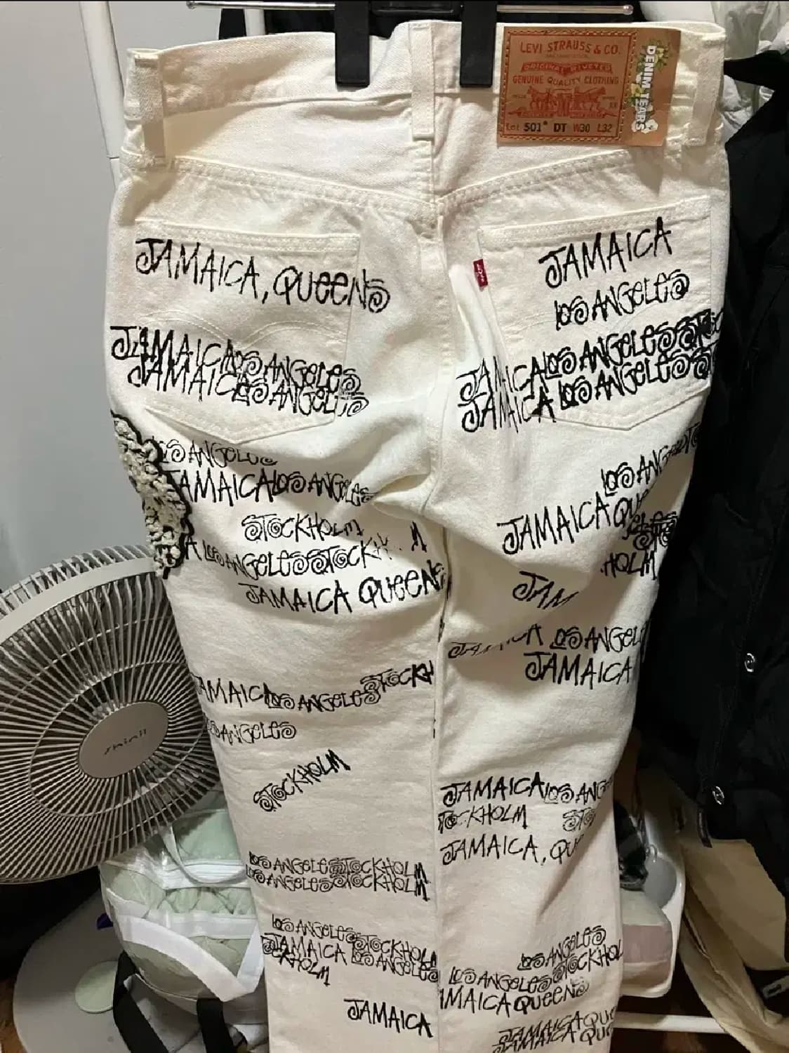 정품) 데님 티어스 스투시 아워레가시 ttl 500 진 화이트 상품이미지2