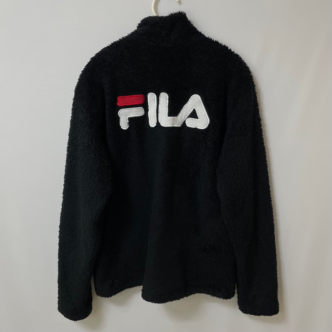 [ L ] 휠라 빅로고 양털 후리스 자켓 상품이미지1