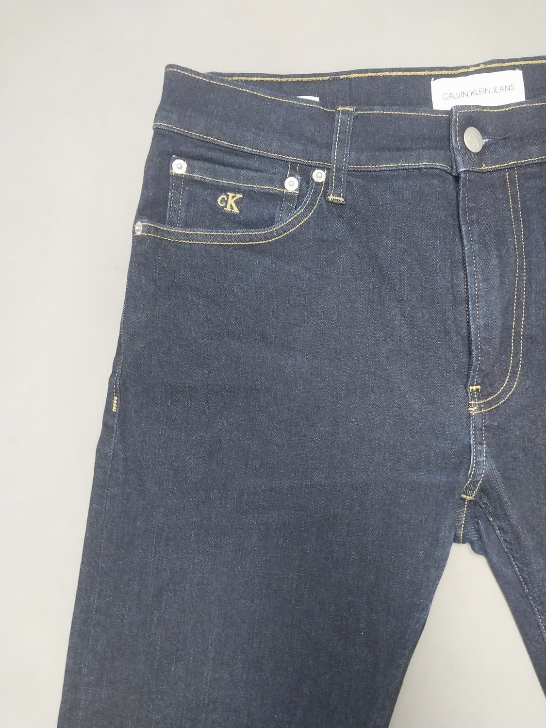 [32] 캘빈클라인 진스 진청 무지 슬림진 청바지 상품이미지2